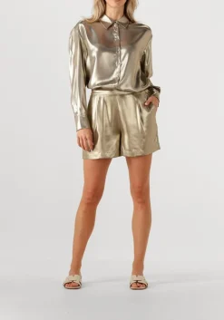 DANTE6 blouses ginny metallic relaxed shirt goudkleurig Online