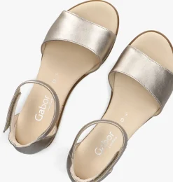 GABOR sandalen met hak 780.2 goudkleurig Discount