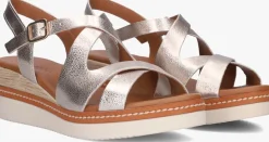 LINA LOCCHI sandalen met hak 5547 goudkleurig Hot