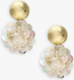 LOTT. GIOIELLI oorbellen fine sequin globe s goudkleurig Sale