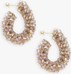 LOTT. GIOIELLI oorbellen creole raw goudkleurig Online