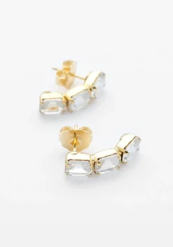 LOTT. GIOIELLI oorbellen triple curved earring goudkleurig Clearance