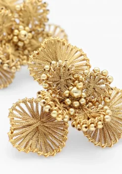 LOTT. GIOIELLI oorbellen flower earring l goudkleurig Hot