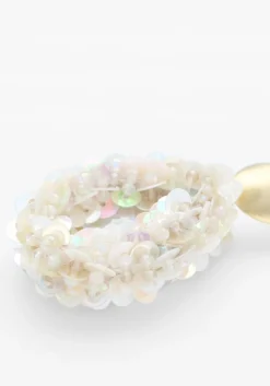 LOTT. GIOIELLI oorbellen sequin drop goudkleurig New