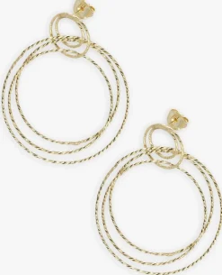 LOTT. GIOIELLI sieraad triple hoops glow l goudkleurig Sale