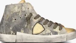 PHILIPPE MODEL hoge sneakers prsx high woman goudkleurig Clearance