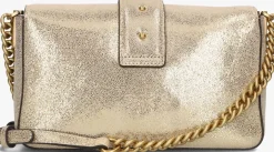 PINKO schoudertas love one mini slouchy goudkleurig Outlet