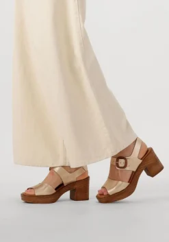 STEFANO LAURAN sandalen met hak 930 goudkleurig Discount