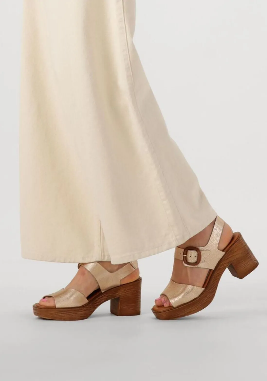 STEFANO LAURAN sandalen met hak 930 goudkleurig Discount