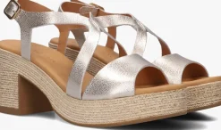 STEFANO LAURAN sandalen met hak 2505 goudkleurig Hot