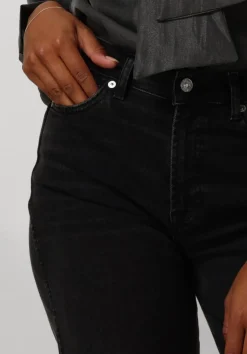 7 FOR ALL MANKIND grijze wide jeans lotta luxe vintage topline with raw cut grijs New