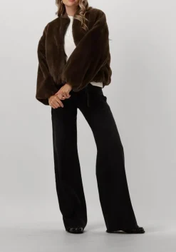 7 FOR ALL MANKIND grijze wide jeans lotta luxe vintage topline with raw cut grijs New