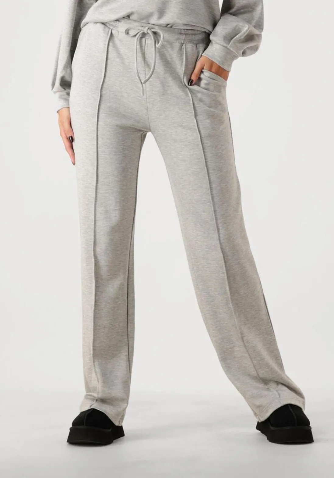 AIMEE THE LABEL grijze pantalon marcella grijs Discount