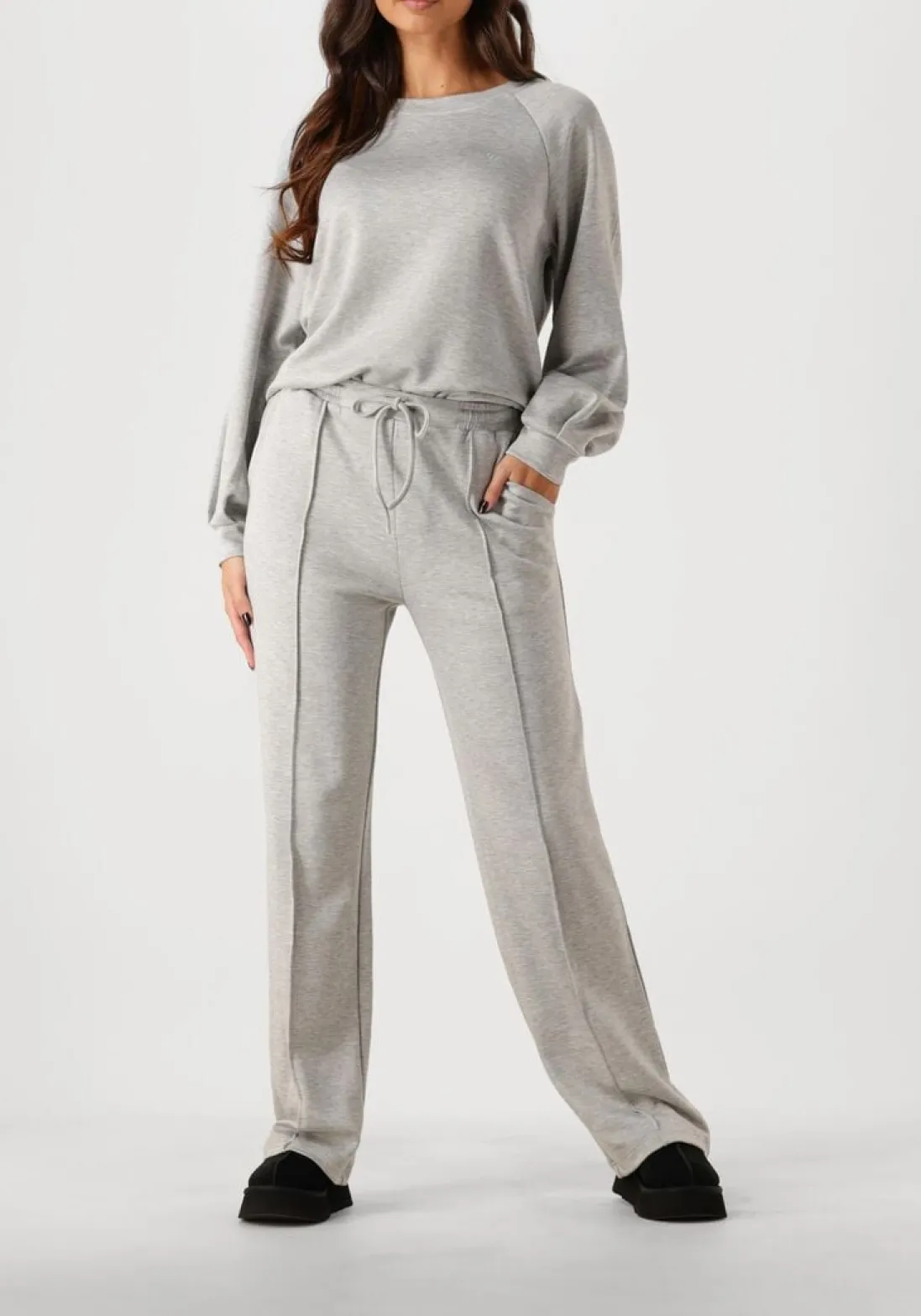 AIMEE THE LABEL grijze pantalon marcella grijs Discount