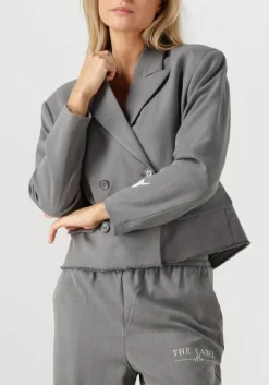 ALIX THE LABEL grijze blazer double breasted blazer grijs Outlet