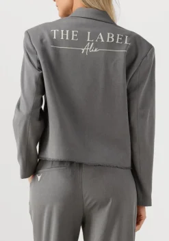 ALIX THE LABEL grijze blazer double breasted blazer grijs Outlet