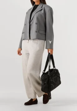 ALIX THE LABEL grijze blazer double breasted blazer grijs Outlet