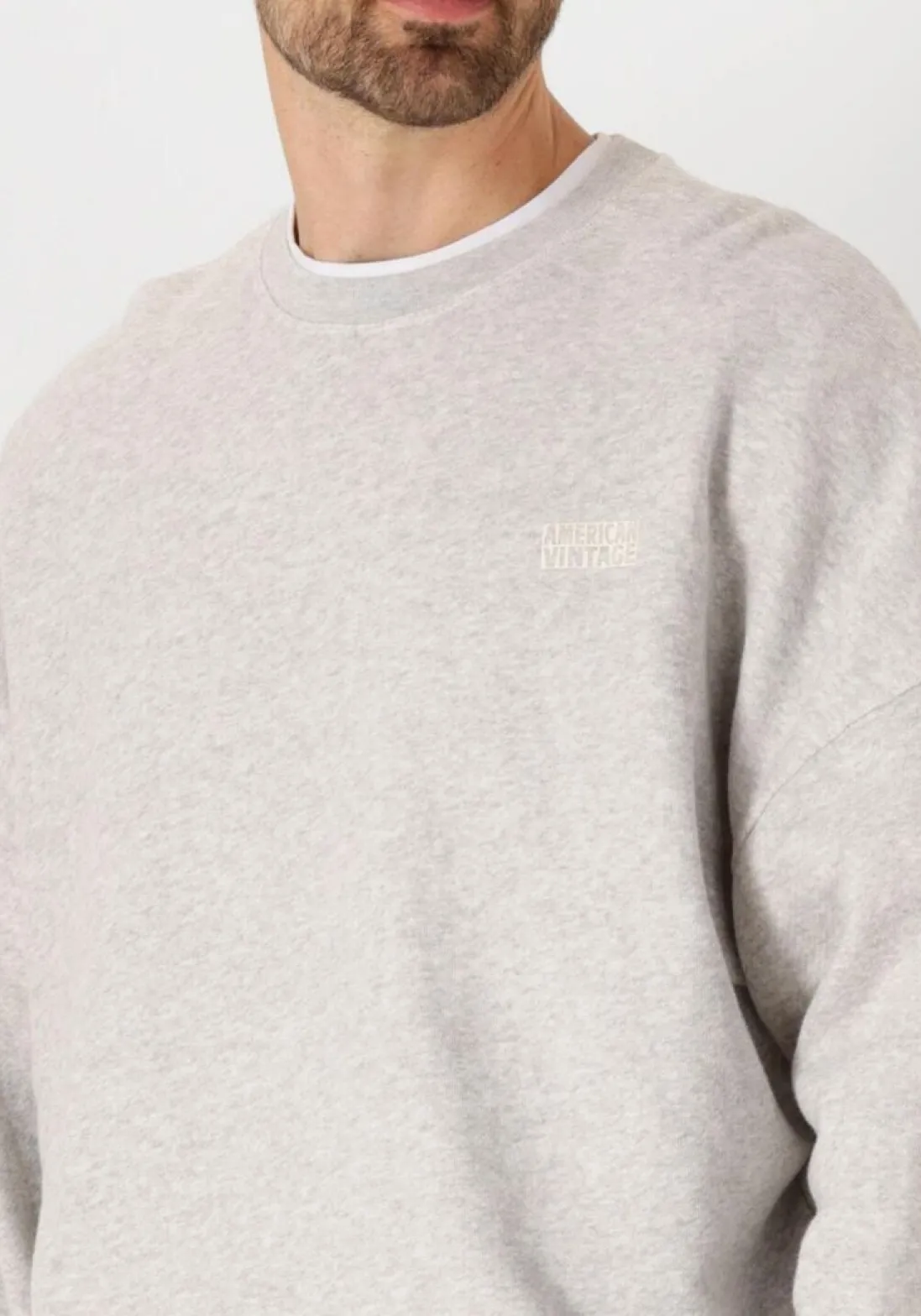 AMERICAN VINTAGE grijze sweater kodytown men grijs