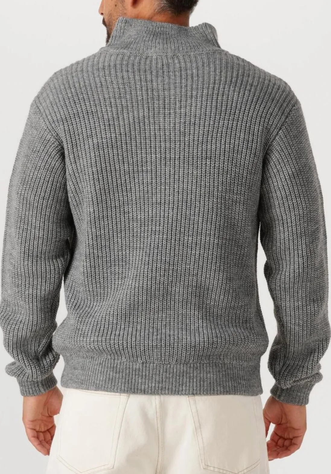 AMERICAN VINTAGE grijze trui crashway half zip h grijs Discount