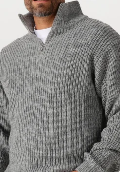 AMERICAN VINTAGE grijze trui crashway half zip h grijs Discount