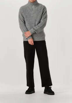 AMERICAN VINTAGE grijze trui crashway half zip h grijs Discount