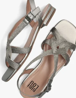 BIBI LOU grijze platte sandalen 853z94hg grijs Sale