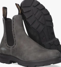 BLUNDSTONE grijze chelsea boots women's high top grijs Best