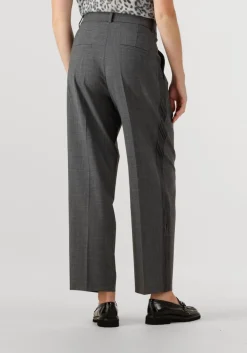 CAMBIO grijze pantalon emelie track galon mit wording grijs Clearance