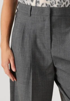 CAMBIO grijze pantalon emelie track galon mit wording grijs Clearance