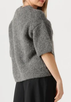 CLOSED grijze trui crew short sleeve grijs Discount