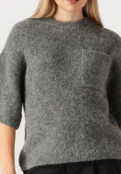 CLOSED grijze trui crew short sleeve grijs Discount