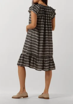 CO'COUTURE grijze midi jurk sunrise crop caya dress grijs Best