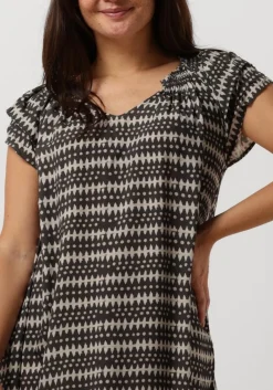 CO'COUTURE grijze midi jurk sunrise crop caya dress grijs Best