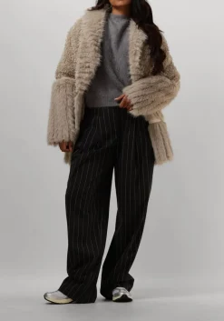 CO'COUTURE grijze pantalon prescilla pin pleat long pant grijs New