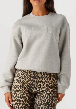 CO'COUTURE grijze sweater zoe coco sweat grijs