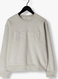 CO'COUTURE grijze sweater zoe coco sweat grijs