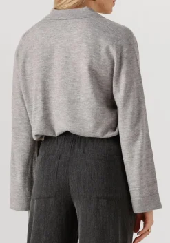 CO'COUTURE grijze trui mila polo knit grijs Clearance