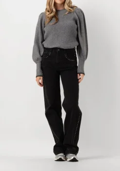 CO'COUTURE grijze trui row puff knit grijs Hot