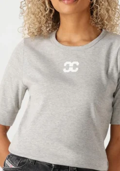 CO'COUTURE grijze t-shirt grannycc logo tee grijs Online