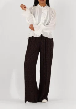 CO'COUTURE grijze wide jeans grey mix block long jeans grijs Online