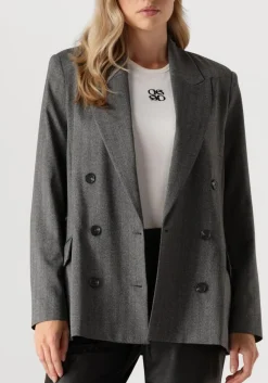 DANTE6 grijze blazer ceto herringbone blazer grijs Best