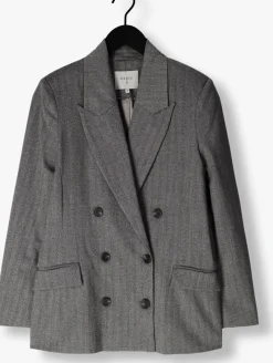 DANTE6 grijze blazer ceto herringbone blazer grijs Best