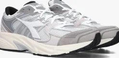 DIADORA grijze lage sneakers mesh combi runner grijs