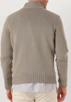 FILIPPO DE LAURENTIIS grijze trui mezza zip ml grijs Discount