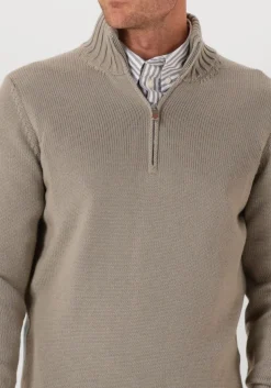 FILIPPO DE LAURENTIIS grijze trui mezza zip ml grijs Discount