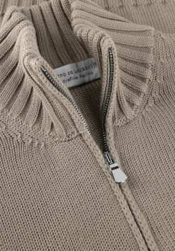 FILIPPO DE LAURENTIIS grijze trui mezza zip ml grijs Discount