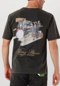 FILLING PIECES grijze t-shirt t-shirt band grijs Discount