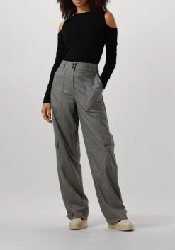 FIVEUNITS grijze cargobroeken sophia cargo strap 438 grijs