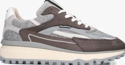 FLORIS VAN BOMMEL grijze lage sneakers sfm-10172 de gripper grijs New