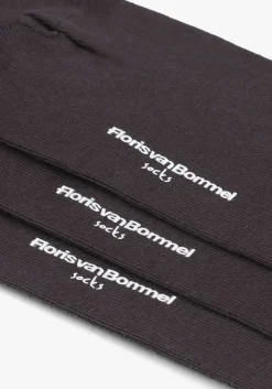 FLORIS VAN BOMMEL grijze sokken de katoener grijs Clearance